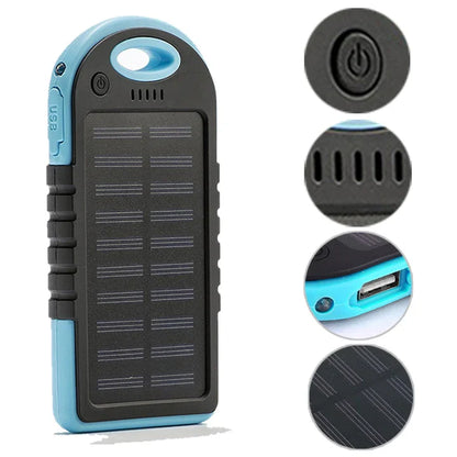 CARGADOR SOLAR POWER BANK PARA CELULARES Y TABLET