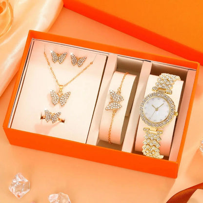 Set Reloj de Cuarzo Brillante con caja de regalo 💘especial 14 de febrero💘