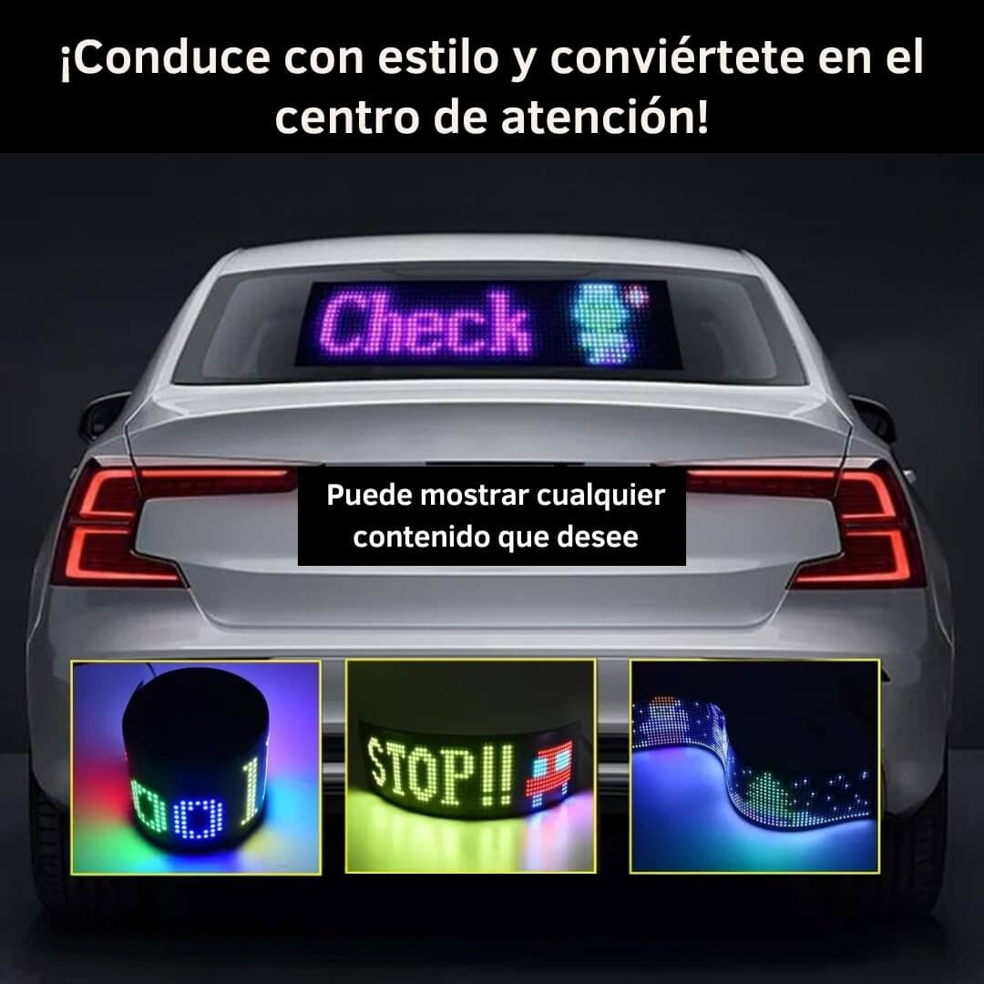 Pantalla Led Multicolor Para Automóviles. Incluye Manual de uso