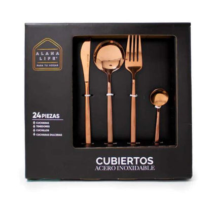 CUBIERTOS GOURMET 24 piezas