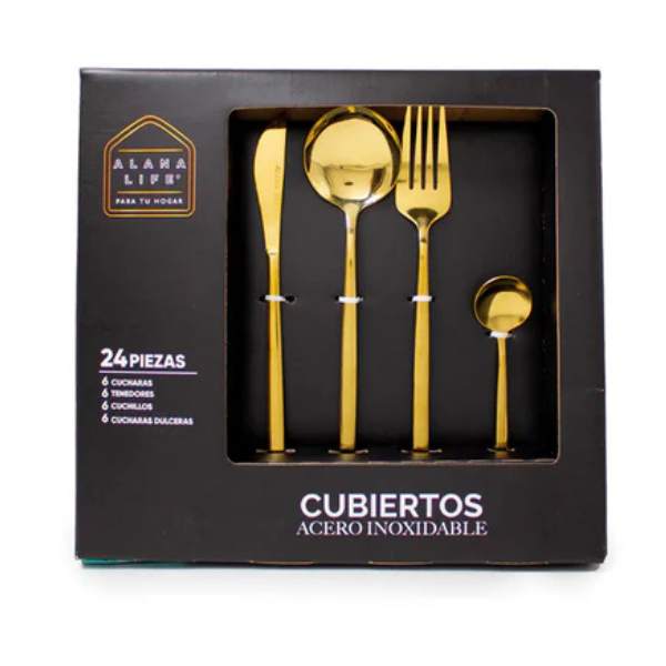 CUBIERTOS GOURMET 24 piezas