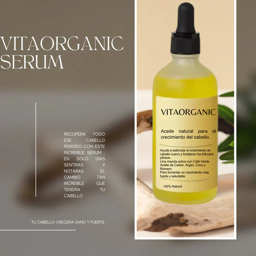 Vitaorganic crecimiento del cabello en 15 días😍🔥LLEVA EL 2DO CON UN 50% DE DESCUENTO🔥🔥