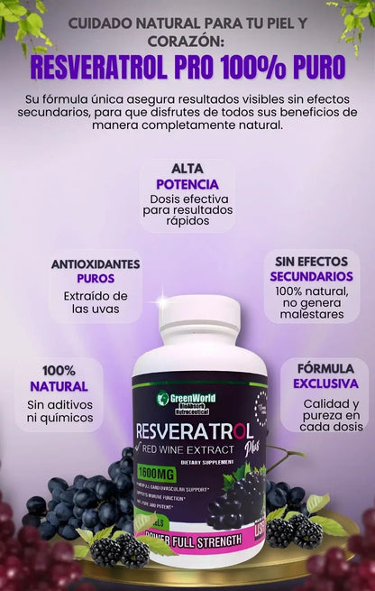 🌿Resveratrol Plus Original 60 Capsulas