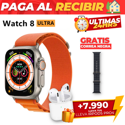 Smartwatch Ultra Serie8 (49mm) - 🎁GRATIS CORREA🎁 +7.990 AIDPODS PRO4