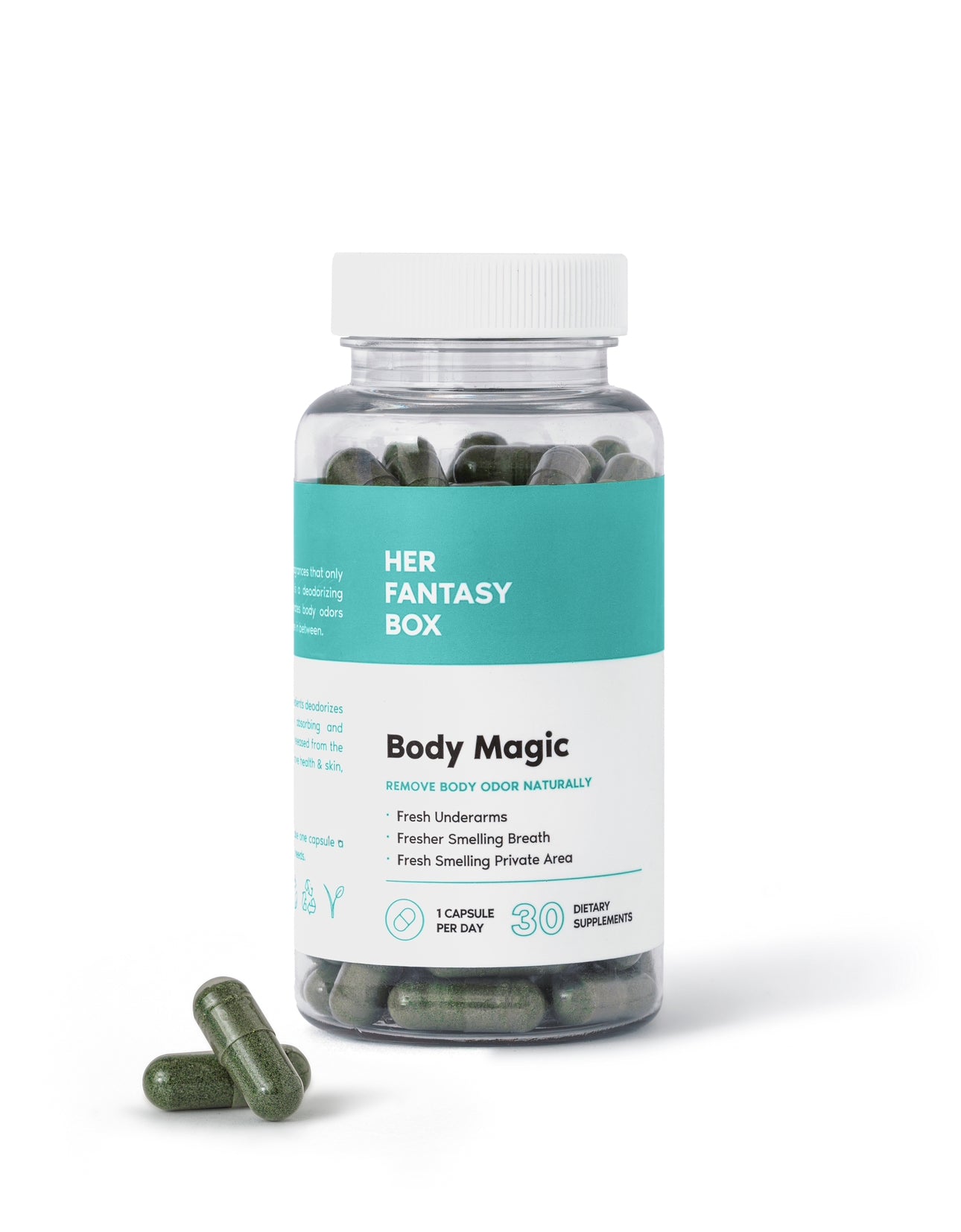 Body Magic- Frescura Natural Todo el Día: Suplemento Detox para Eliminar Olor Corporal 🌿