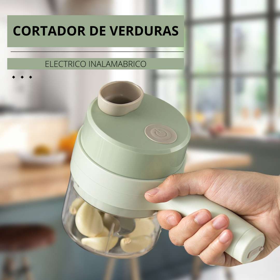 Cortador eléctrico de verduras y vegetales