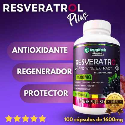 🌿Resveratrol Plus Original 60 Capsulas