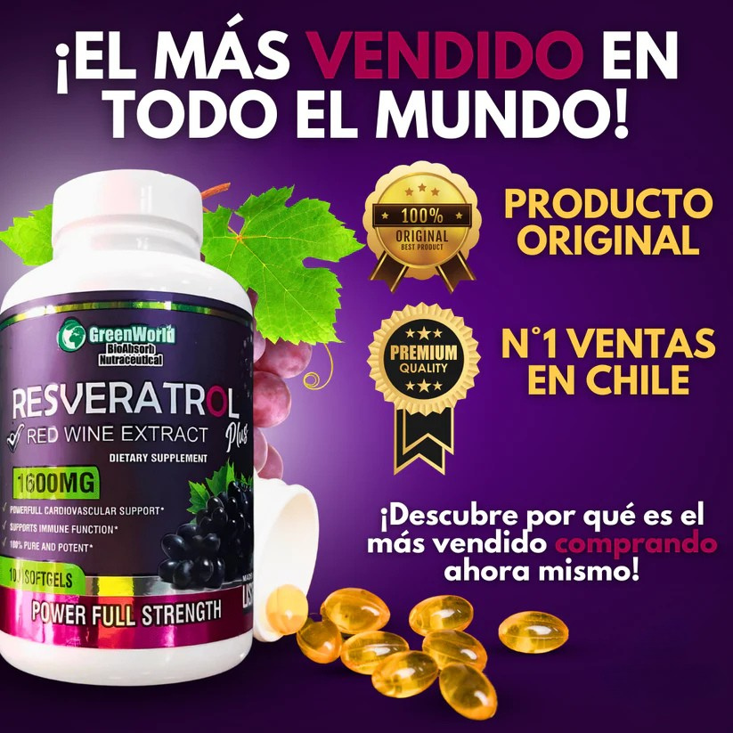 🌿Resveratrol Plus Original 60 Capsulas