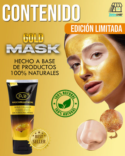 Mask Gold™ Collagen con Ácido Hialurónico 🔥SOLO POR HOY 2X1 🔥