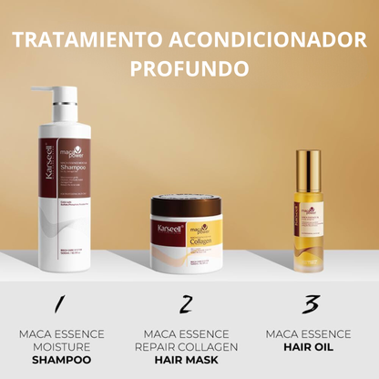 Pack de 3 unidades Mascarilla Maca System & Sérum de Aceite de Argán & Champú Maca Care karsell