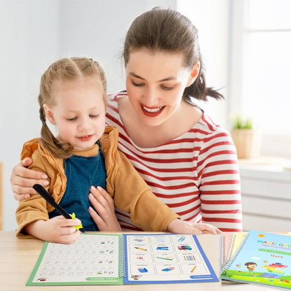 MagicBook Set 4 Cuadernos Montessori para niños