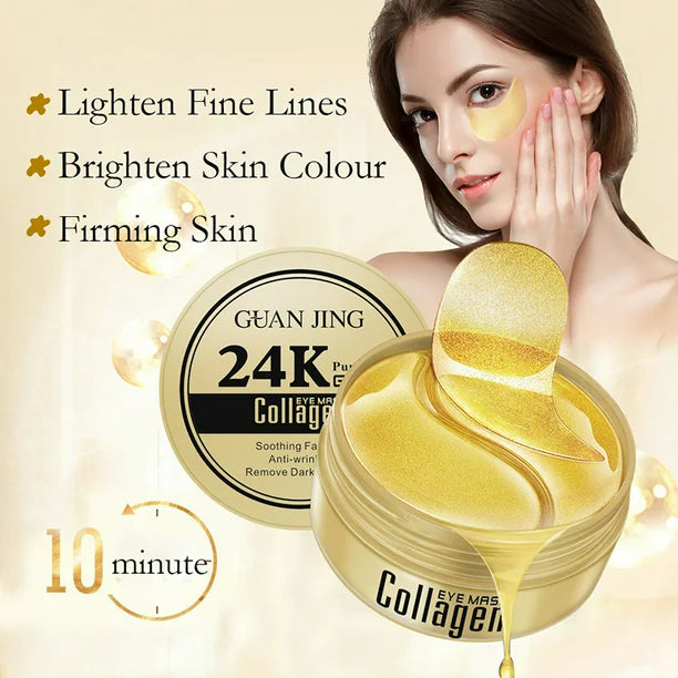 Parches Anti Ojeras Mascarilla Gold 24 K Colageno