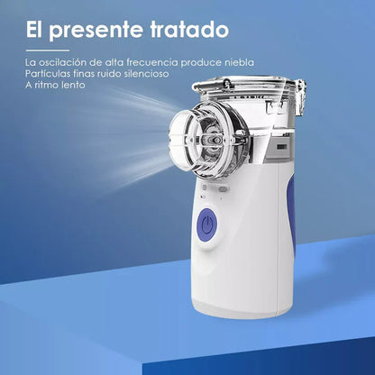 🌟 NEBULIZADOR PORTÁTIL ULTRASÓNICO (PEDIÁTRICO Y PARA ADULTOS) - ¡45% DE DESCUENTO! 🌟