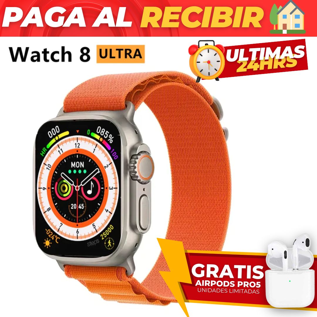 Smartwatch Ultra Serie8 (49mm) - 🎁 GRATIS 🎁  AIRPO PRO5 - SOLO POR HOY